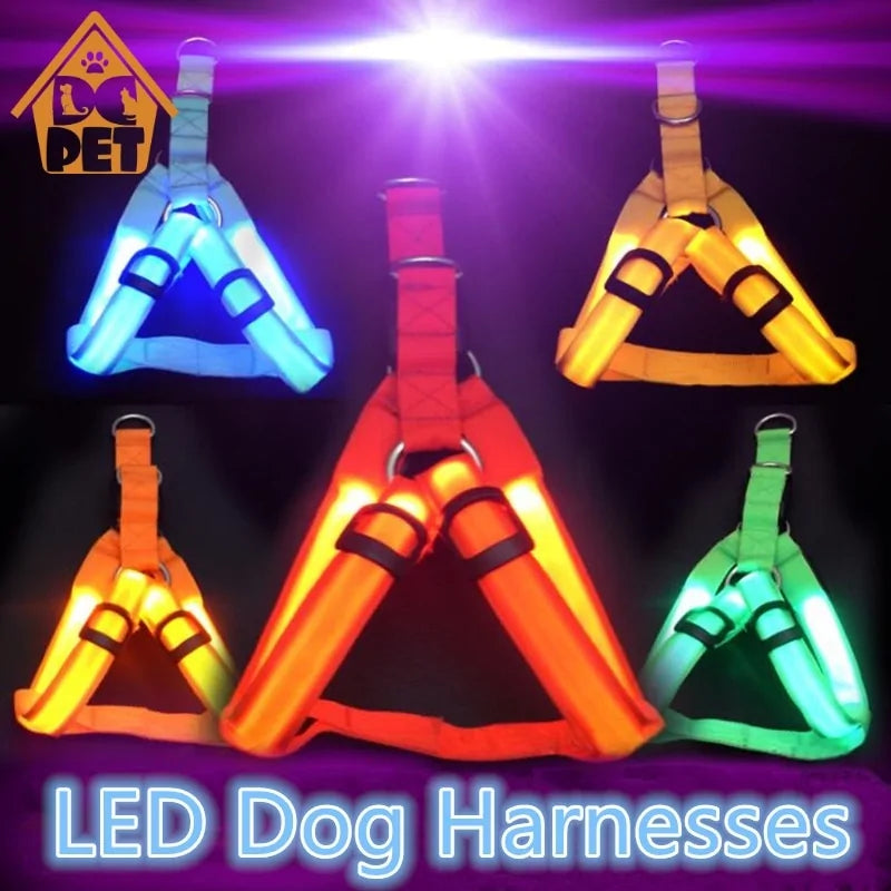 LED Pet Safety Nylon Harness