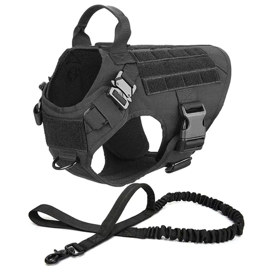 Metal Buckle Dog Harness for Tactical Use