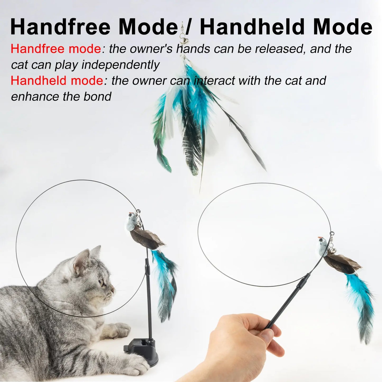 Hand free Wand for Cats