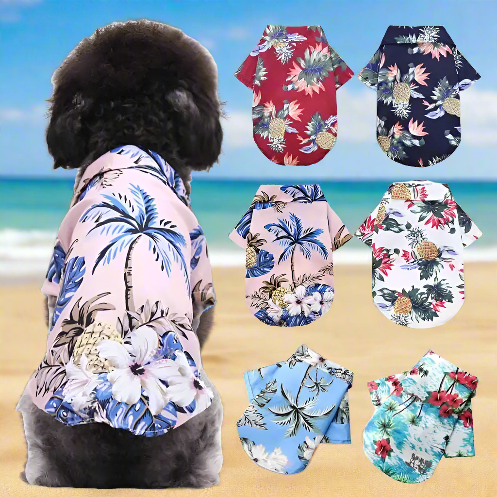 Tailored Hawaiian Tropical Dog T-Shirts