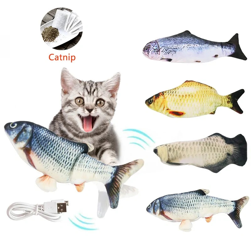 Trendy Electronic Fish Shape Pet Toy: USB Charging, Simulation Fish Toy