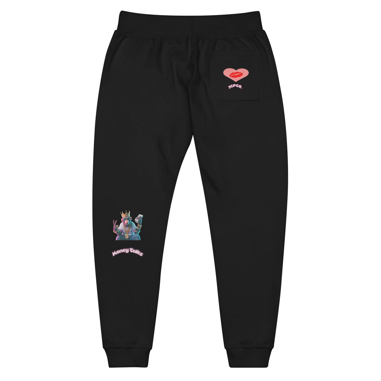 💕👑🙉Crowned Monkey Unisex fleece sweatpants👖