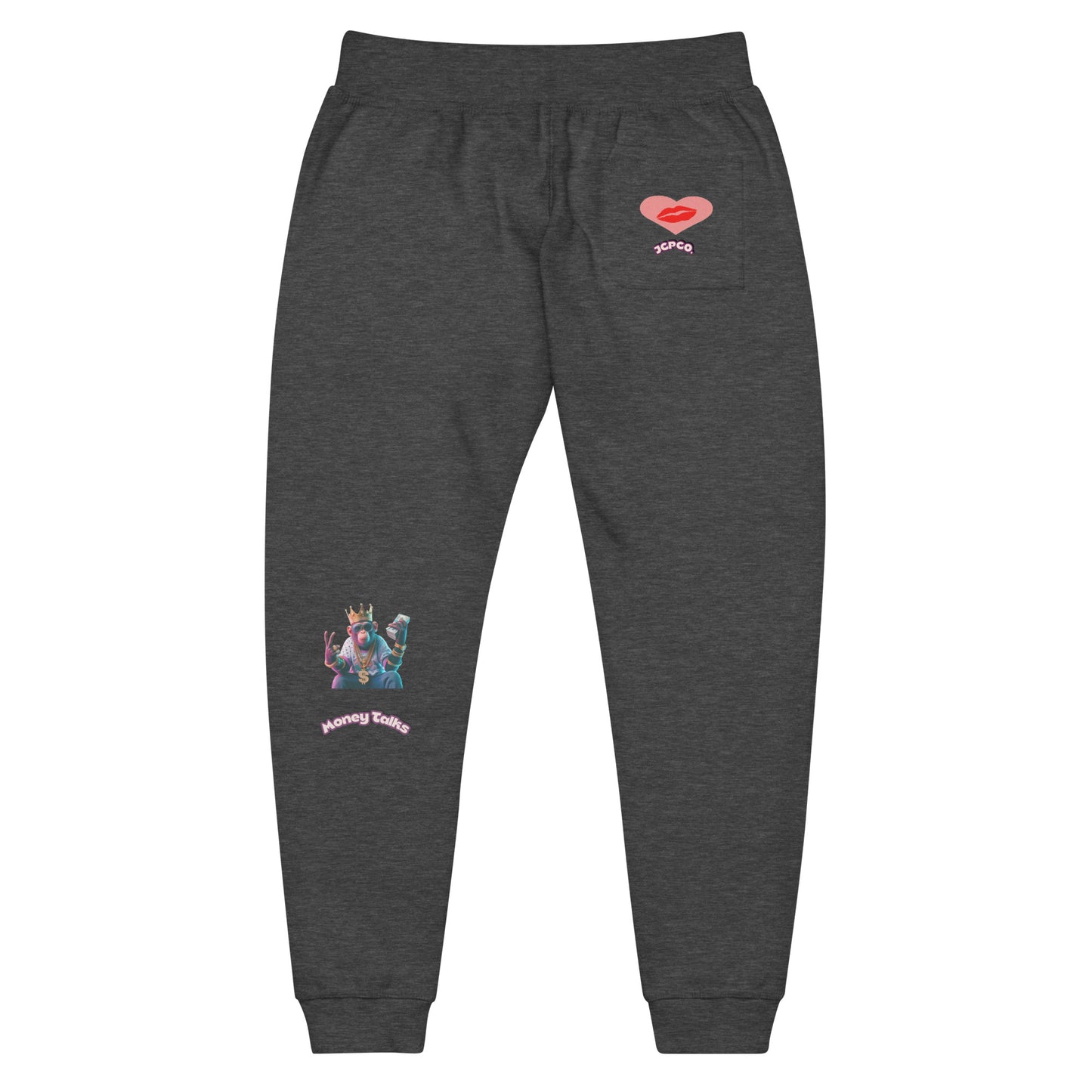 💕👑🙉Crowned Monkey Unisex fleece sweatpants👖