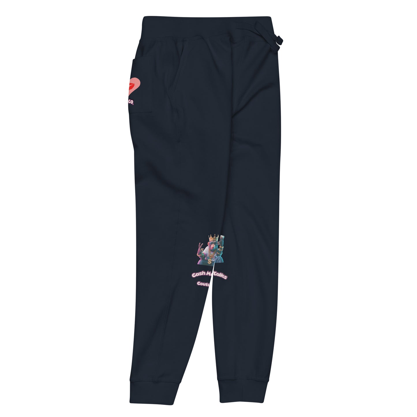 💕👑🙉Crowned Monkey Unisex fleece sweatpants👖