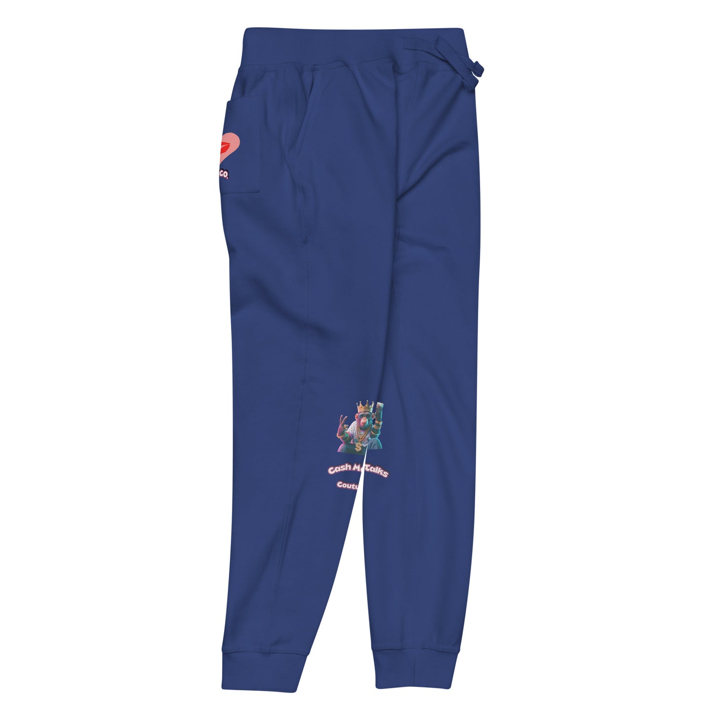 💕👑🙉Crowned Monkey Unisex fleece sweatpants👖