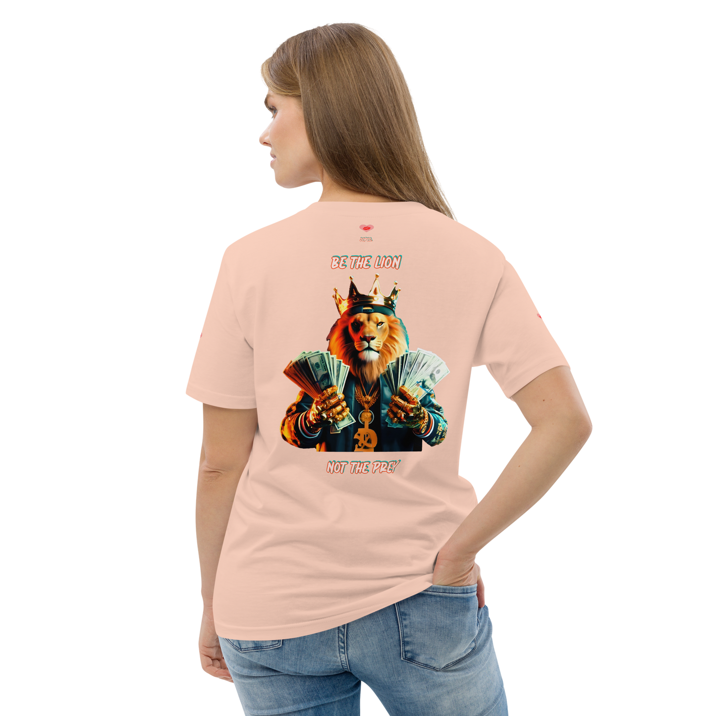 👑🦁In the Jungle of Life, Be the Lion, 🦁👑 Not the Prey 👀Unisex organic cotton t-shirt 👕