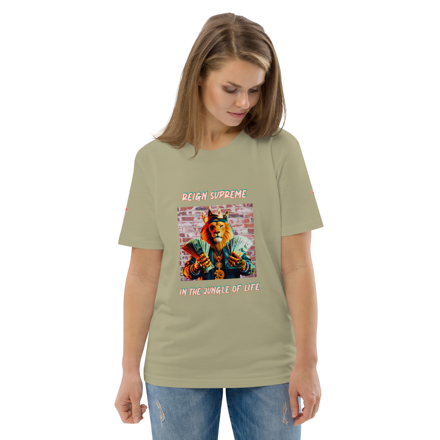 👑🦁In the Jungle of Life, Be the Lion, 🦁👑 Not the Prey 👀Unisex organic cotton t-shirt 👕