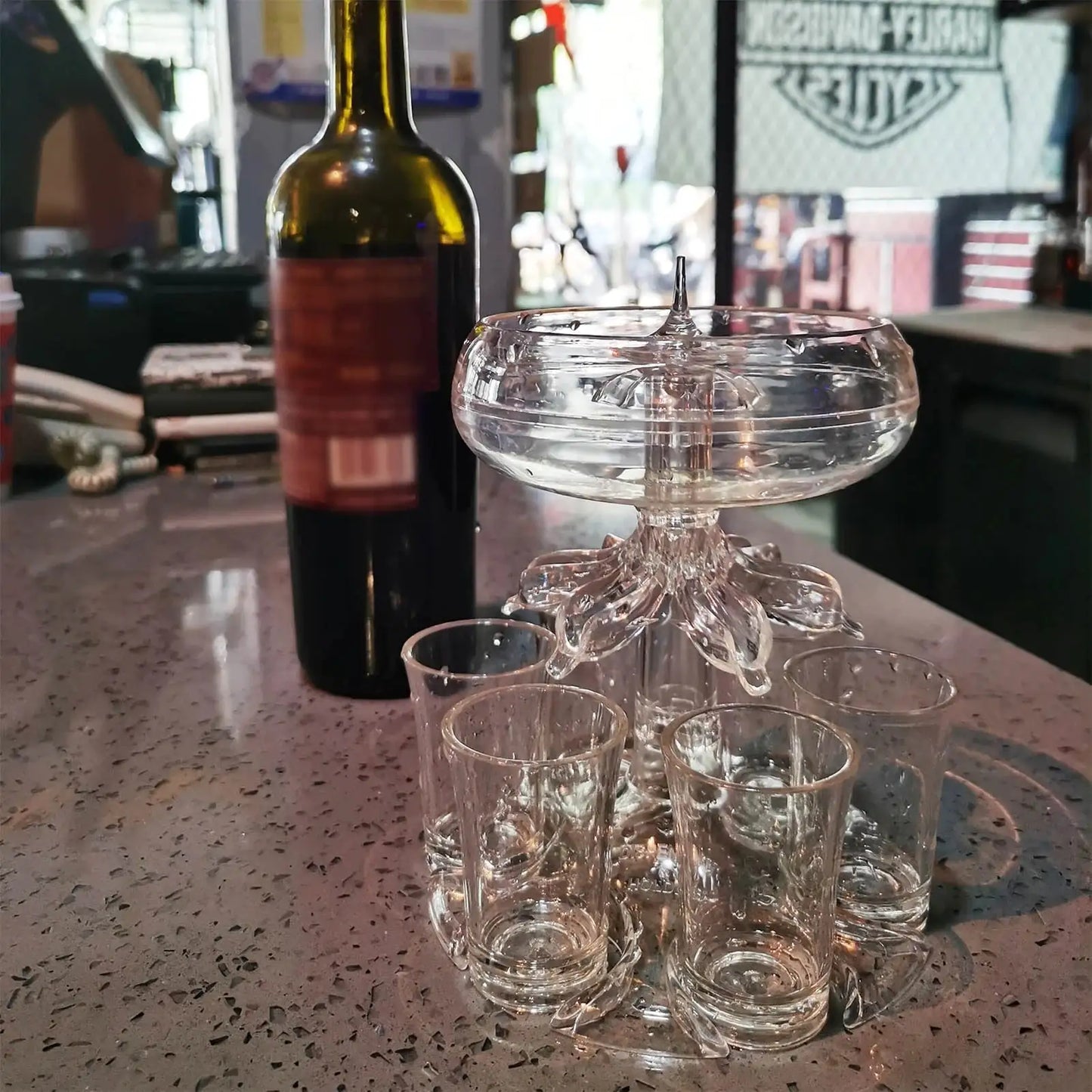 6 Piece Shot Glass Holder Set